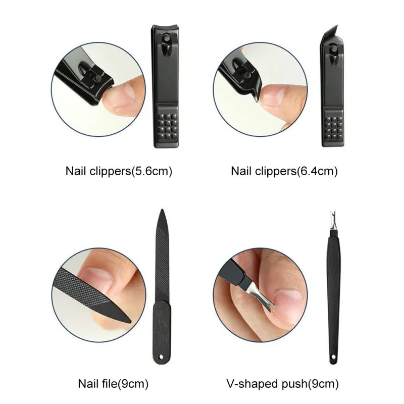 

18 PC Scissors Nail Clippers Set Dead Skin Pliers Nail Cut PlierPedicure Knife Nail Groove Only Inflammation Nail Manicure Tool