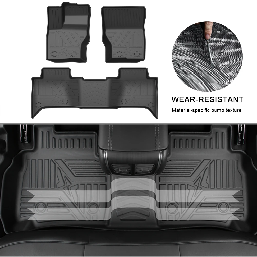 

Fully Surrounded Foot Pad For Land Rover Discovery 2017-2018 Car Waterproof Non-Slip Rubber Floor Mat TPE Car Accessories