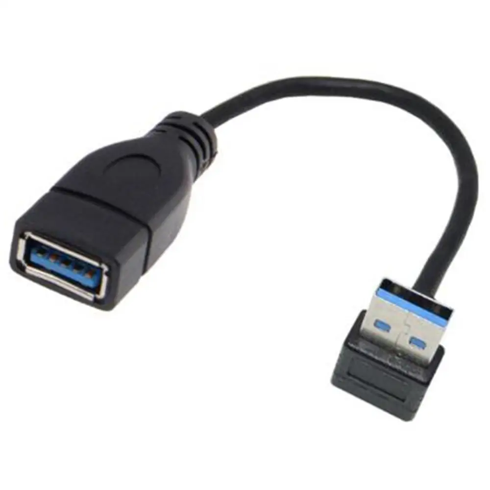 Адаптер Папа мама с углом обзора 90 градусов USB 3 0 удлинитель для кабеля 2 быстрая