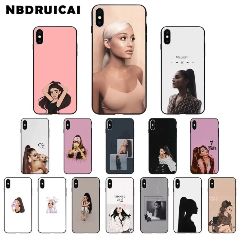 NBDRUICAI Ariana Grande TPU Мягкий силиконовый чехол для телефона iPhone 11 pro XS MAX 8 7 6 6S Plus X 5 5S SE XR |
