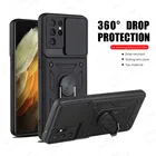 Чехол для Samsung Galaxy S21, Ультратонкий защитный чехол с окошком для камеры S 21 FE Plus S21