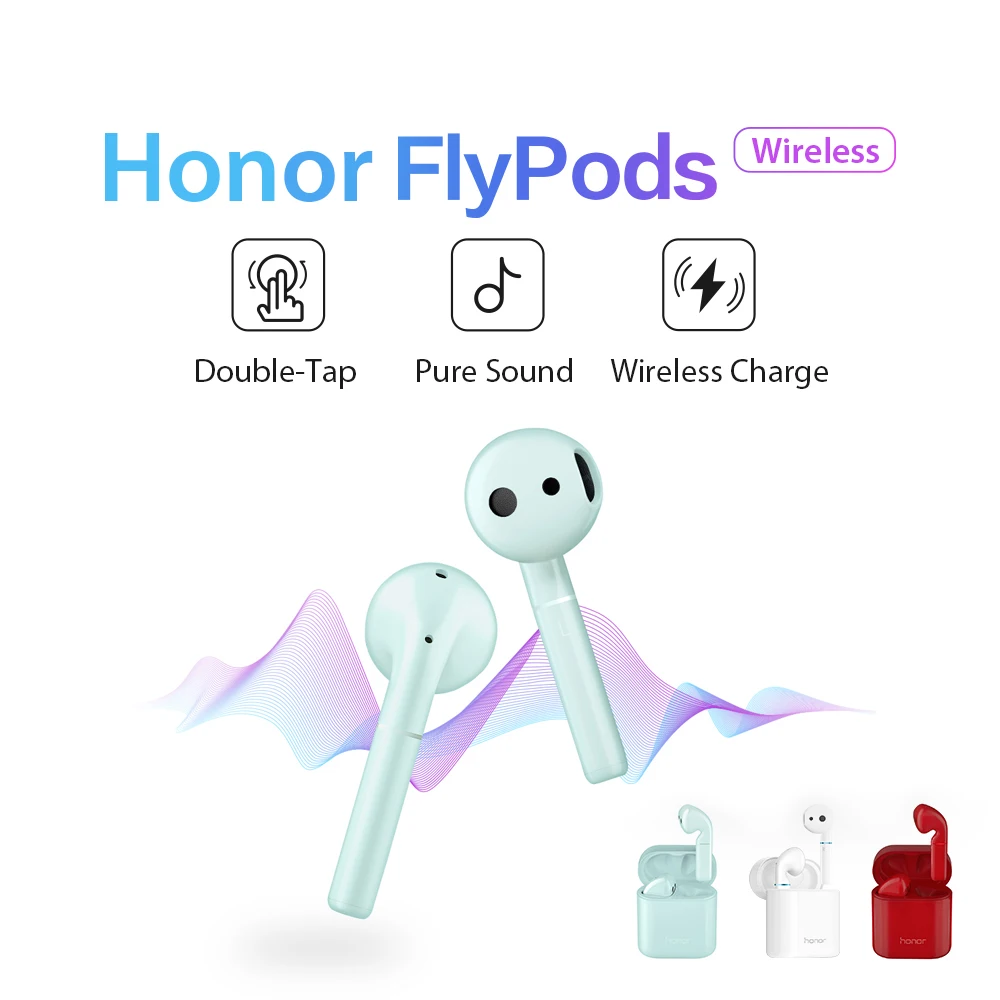 Huawei Honor FlyPods TWS беспроводные наушники Bluetooth 5,0 Наушники Hi-Fi водонепроницаемые беспроводные наушники с управлением