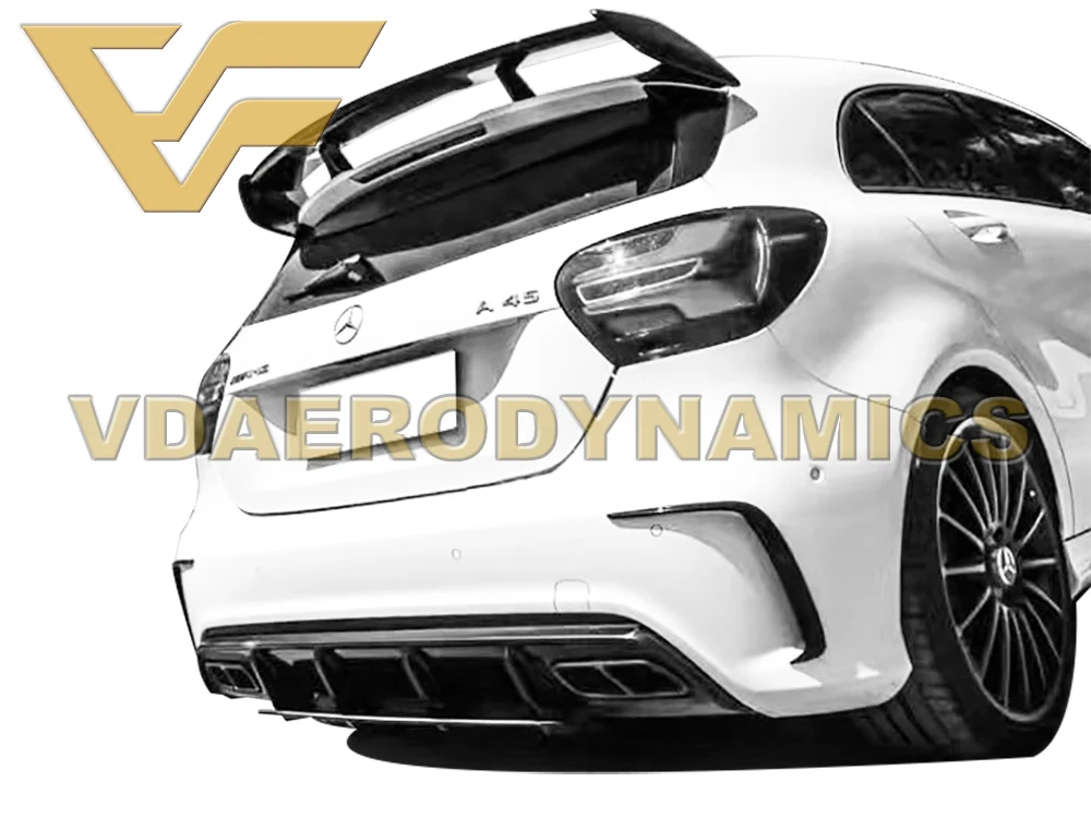 Подходит для Benz W176 A220 A250 A45 2012 2018 годов задний диффузор из углеродного волокна