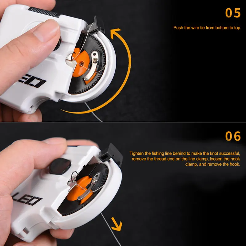 Автоматические рыболовные крючки леска ярусная ABS PC связывающее устройство