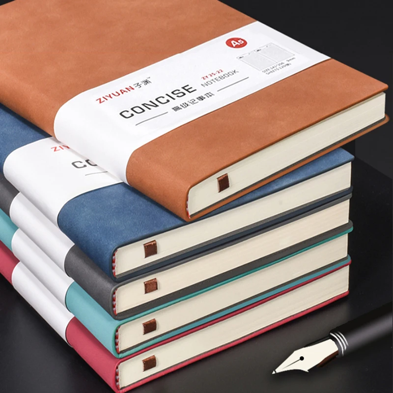 

1pcsA5 faux leather hardcover notebook bullet journal planner agenda diary 120sheets Paper Lined Office School Writing 21*14.5cm