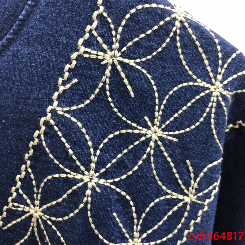 

Long Sleeve Embroidery Pattern KAPITAL T shirt Men Women Oversized Streetwear T-shirts KAPITAL Tees