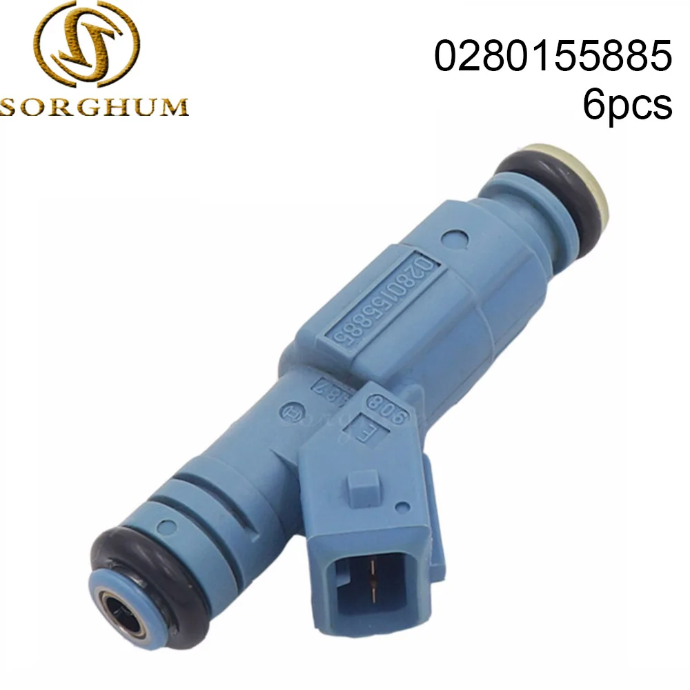 6PCS 0280155885 Fuel Injector for Land Rover Freelander 1.8 16v