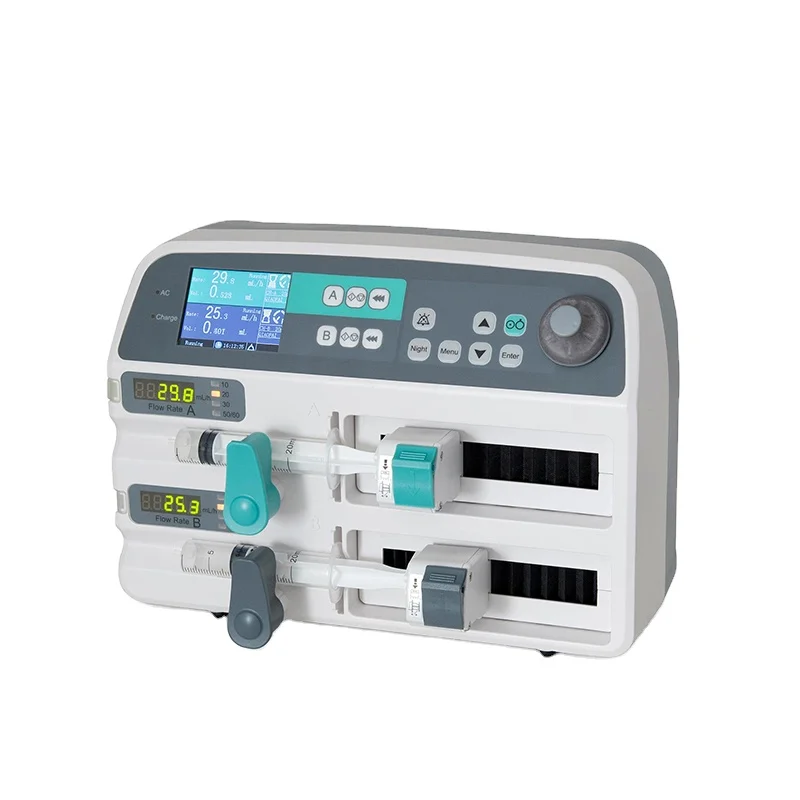 

ICEN IN-G702 ICU двухканальный шприцевой насос для автоматической осмотра электричества