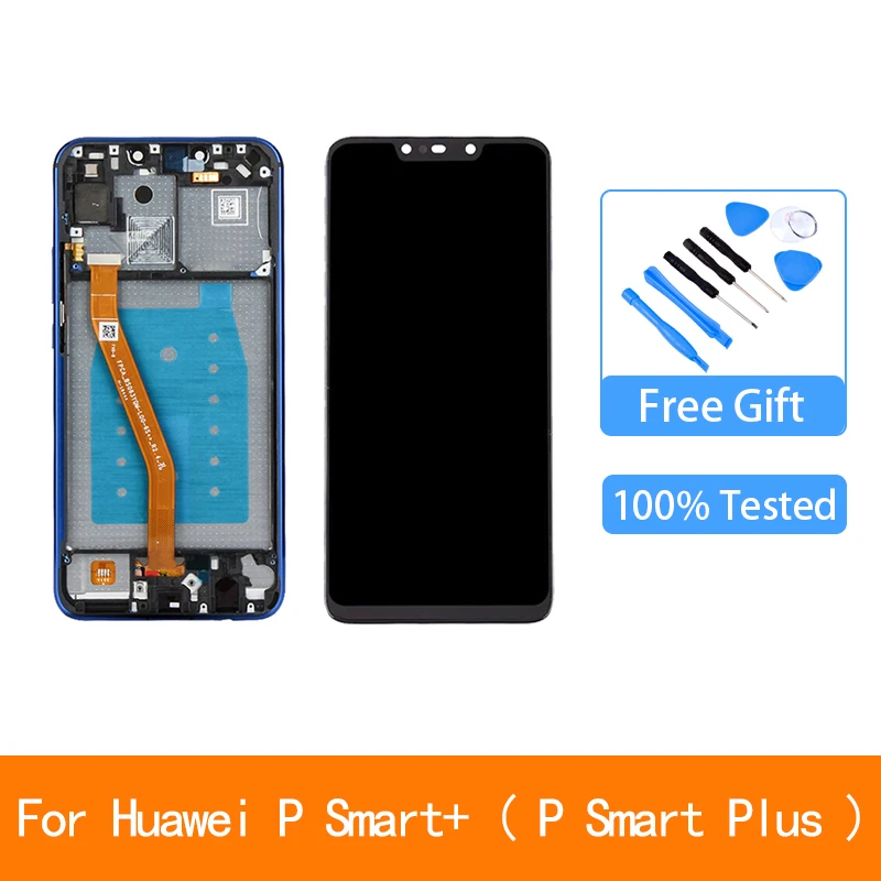 Протестированный Оригинал для Huawei P Smart + ( плюс) INE-LX1 L21 Nova 3i Полный ЖК-дисплей
