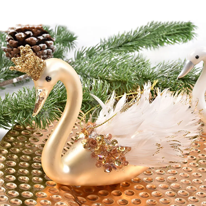 Рождественские украшения Декорации для сцены стеклянные подарочные в форме