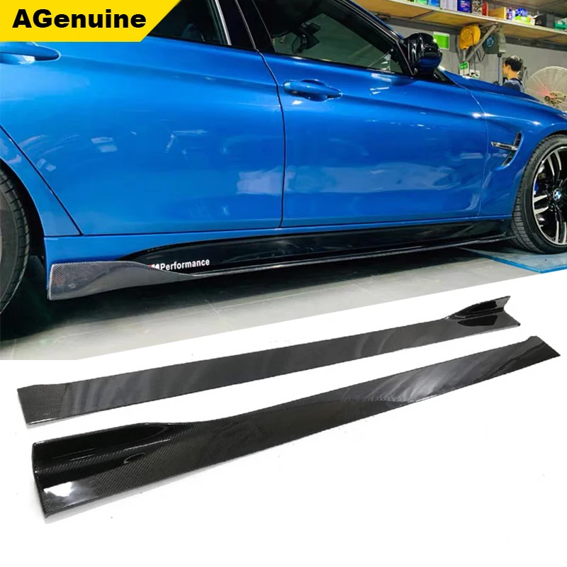 

Автомобильные Боковые фартуки из настоящего углеродного волокна, боковые юбки, боковой диффузор, спойлер для всех автомобилей