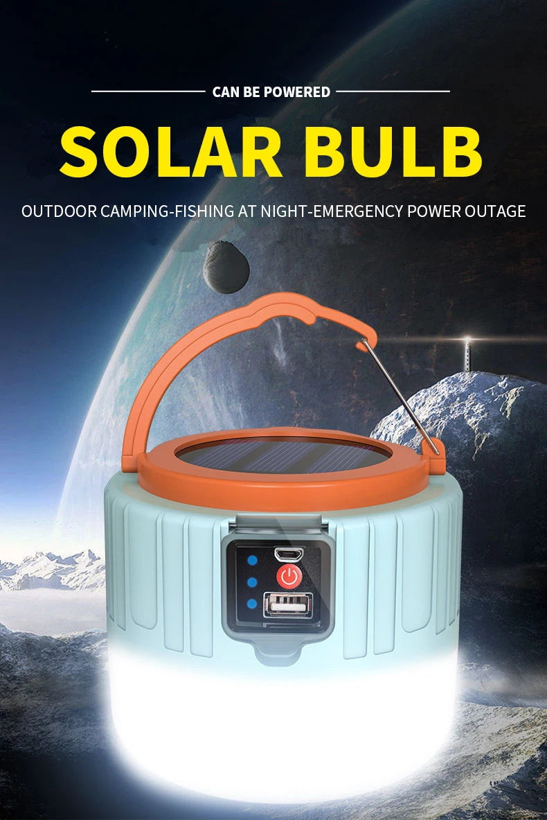 super bright solar led light charging lamp emergency outdoor lighting camping tent ceiling light phone power waterproof ip65 free global shipping