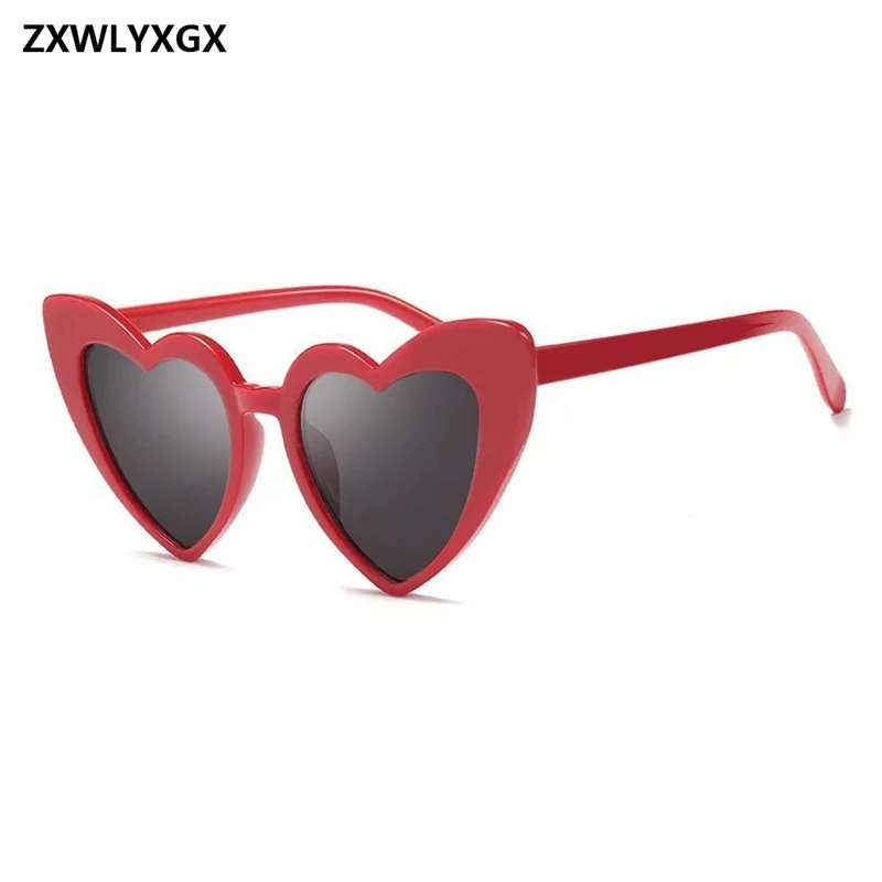 

New Fashion Love Heart Cat Eye Sunglasses Women Brand Designer Vintage Gradient Sun Glasses Shades Oculos De Sol
