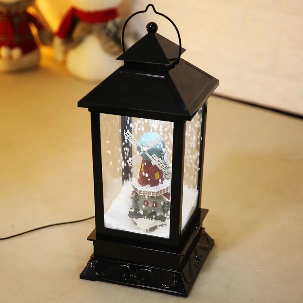 Fashion Santa Claus Snow Music Lantern Kids Toy Gift Christmas Festival Ornament Table Decoration | Дом и сад