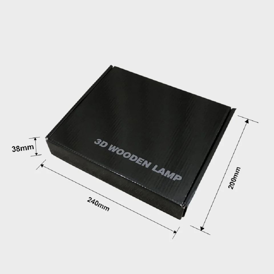 Стоматологическое украшение подарки USB 3D Визуальный деревянный ночник
