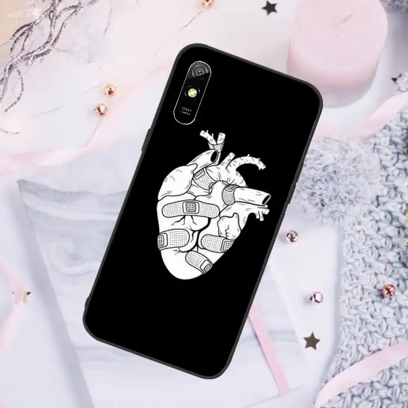 

Medical Human Organs Brain Meridian Kidney Art Phone Case For Xiaomi Mi Redmi Note 8T 9T 9S 9A 10 7 8 9 Lite pro