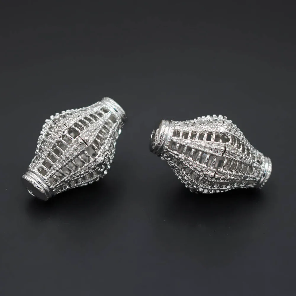 Полые металлические бусины-разделители 10 шт. золотые бусины Дубая фурнитура