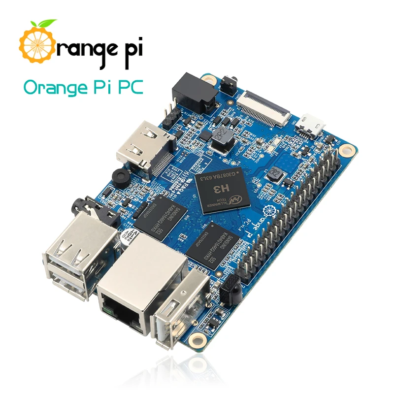 Мини-ПК Orange Pi PC H3 четыре ядра 1 Гб поддержка Lubuntu linux и android доступна оптовая продажа