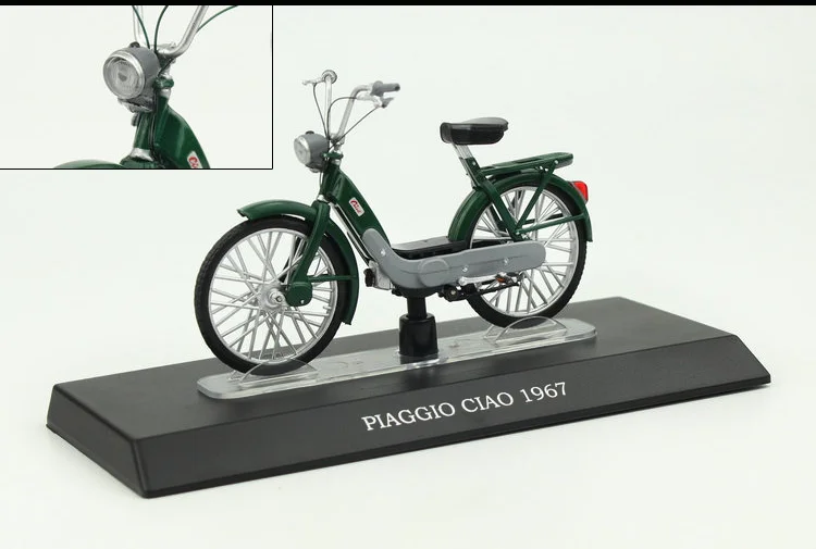 1/18 Piaggio Ciao 1967 электровелосипед Moto Guzzi легированная Модель игрушечных автомобилей Gilera Trend коллекция велосипедов игрушки автомобиль