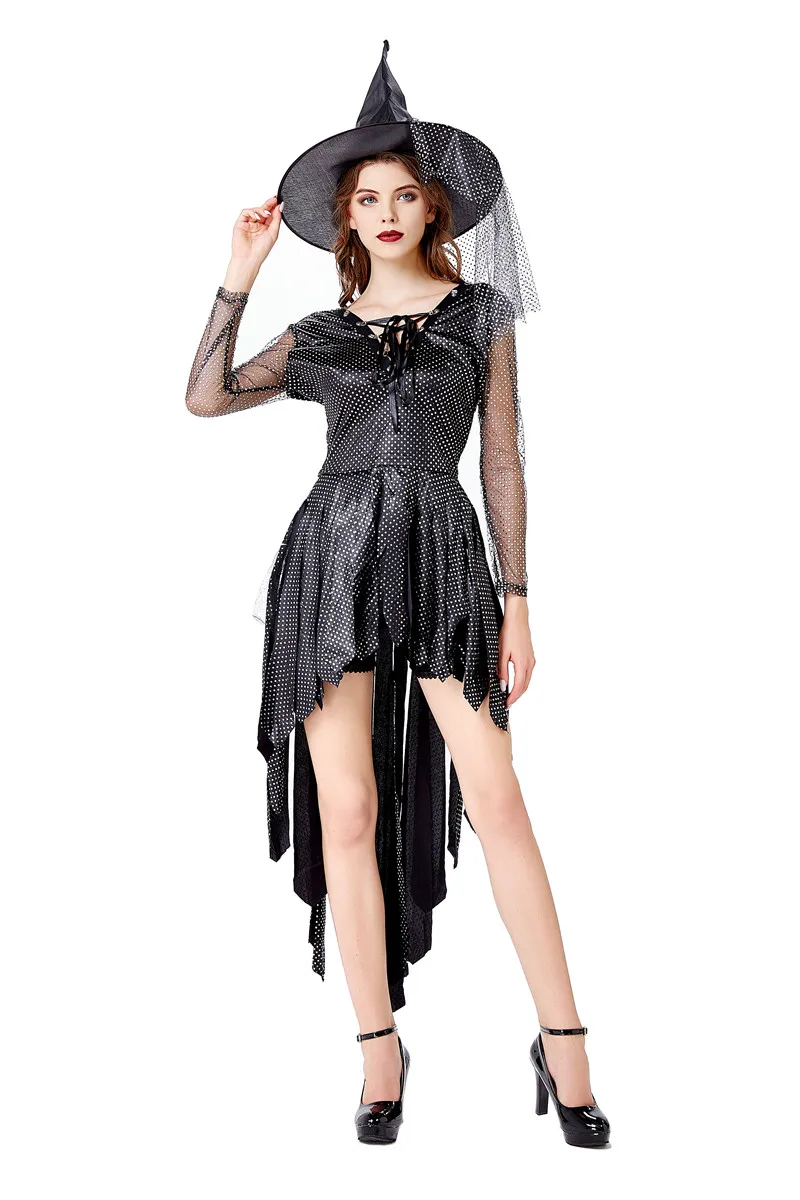 Новинка сексуальный костюм ведьмы для взрослых карнавальные вечерние костюмы на