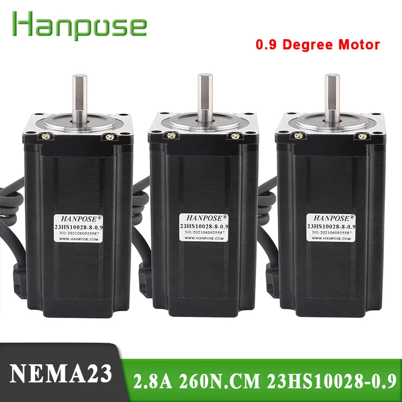 

Шаговый двигатель 23HS10028, 0,9 градусов, 4-проводной, Nema 23, а, Н. См, 57 шаговых двигателей для 3D-принтеров и фрезерных станков с ЧПУ, 3 шт.