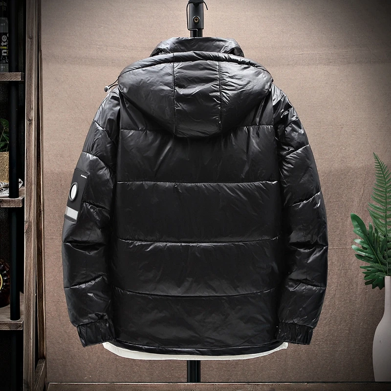Winter 2021 New Men's Cotton-padded Clothes Trend Hooded Warm Windproof Fashion Winter Men's Casual Clothes Drop Ship