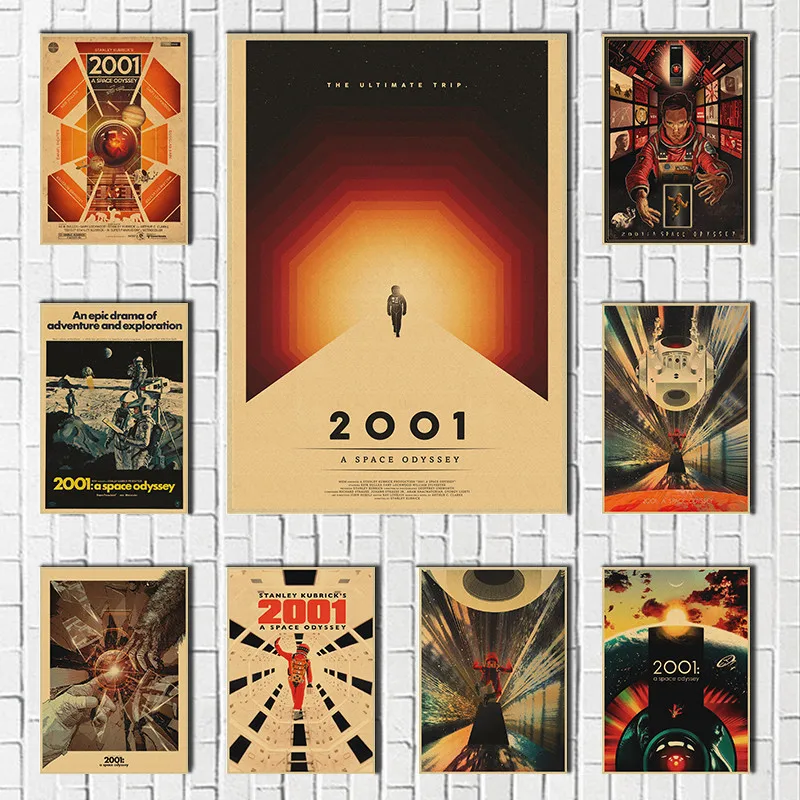 

2001 A Space Odyssey Movie Kraft Paper Posters And Prints Wall Pictures For Living Room Home Decor Cuadro Decorativo