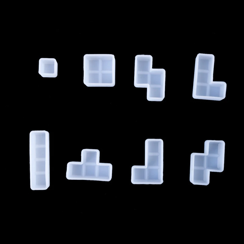 

Silicone Resin White Mold For Jewelry Making Rectangle irregular Cube Girl Women DIY Creative Jewelry Tools,1 Piece