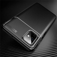 for samsung galaxy m51 case bumper silicone slim carbon fiber anti knock case for samsung m51 cover for samsung m51 m31s m21 m11