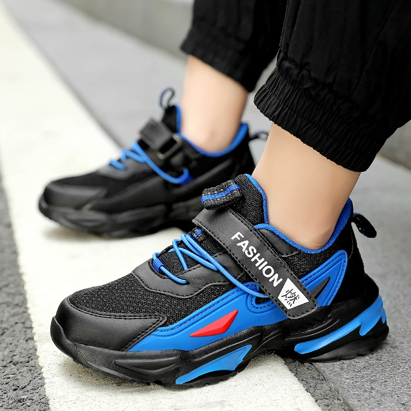 

New Arrival Children Running Shoes Boy Kids Summer Shoes Brand Designer Sport Shoes For Boys Hook & Loop Teenager Sneakers Boy