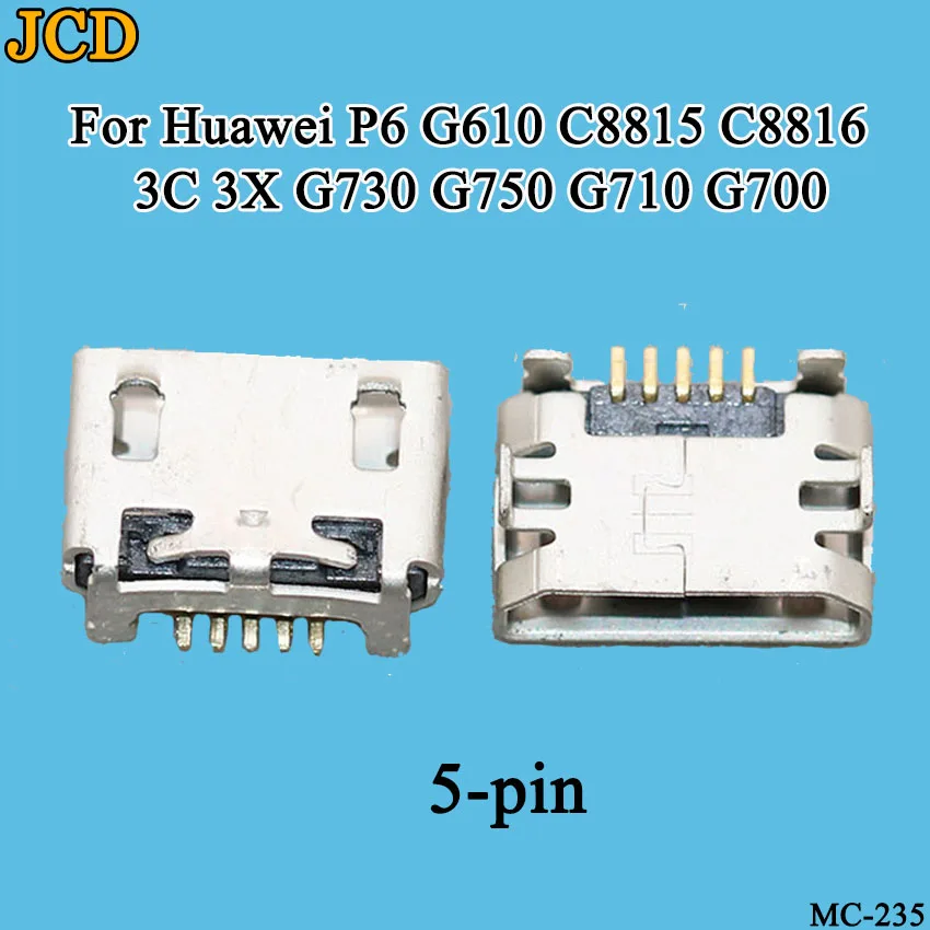 JCD 10 шт./лот для huawei P6 G610 C8815 C8816 3C 3X G730 G750 G710 G700 зарядка через usb Порты и разъёмы