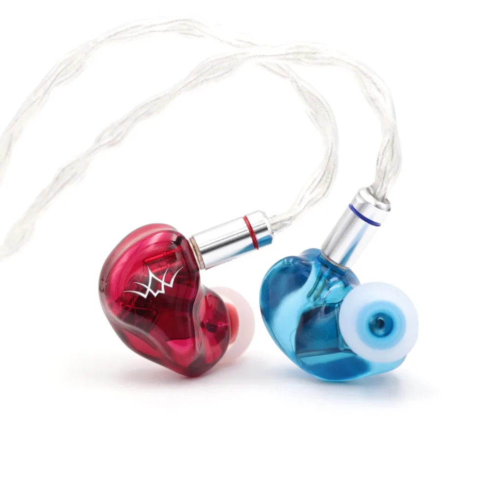 

Fearless Audio Crystal Pearl 2BA Knowles Drivers In Ear Earphones HiFi Monitors IEM With 0.78mm 2Pin Detachable Cable