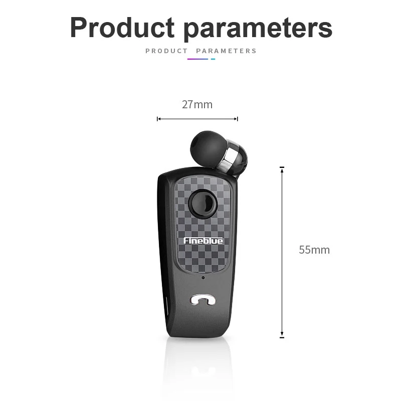 Беспроводная гарнитура Fineblue F PLUS pk f910 с клипсой Bluetooth V4.0 наушники вкладыши