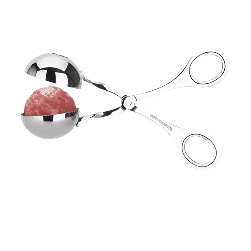 

Kitchen Meatball Maker Newbie Toolor Stainless Steel Stuffed Meatball Clip DIY Fish Meat Rice Ball Maker Non-Stick Meatball Mold