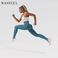 wanyucl seamless leggings sport women fitness push up yoga pants high waist squat proof workout running sportswear gym tights
