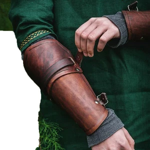 COLDKER мужские браслеты для взрослых средневековые нарукавники винтажные искусственные бриллиантовые армированные манжеты стимпанк перчатки аксессуары