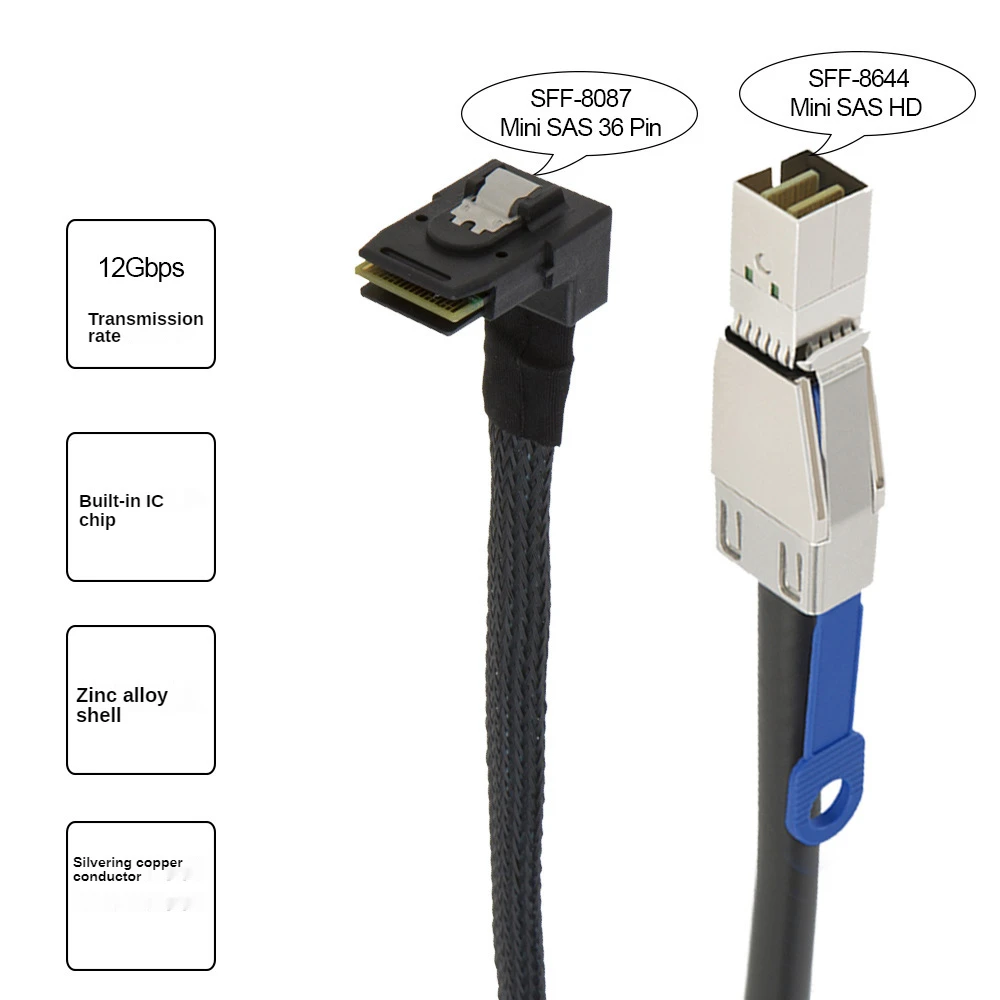 0 7/1/2 м MINI SAS HD к 36PIN адаптер кабель SFF-8644 серверу жесткого диска 12 Гбит/с 3.33tf/1 |