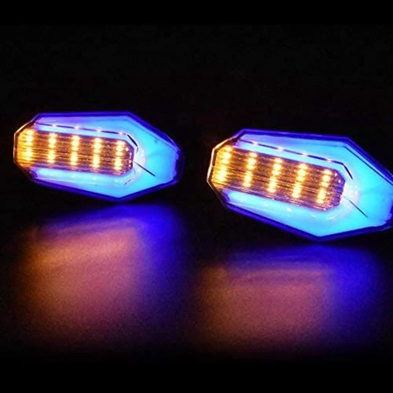 

1Pair 30Leds 12V Motorbike Turn Signal Waterproof Blinkers Front Rear Indicators for Yamaha