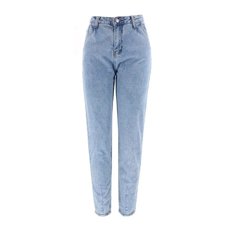 

Women's jeans ripped large size loose straight-leg pants women