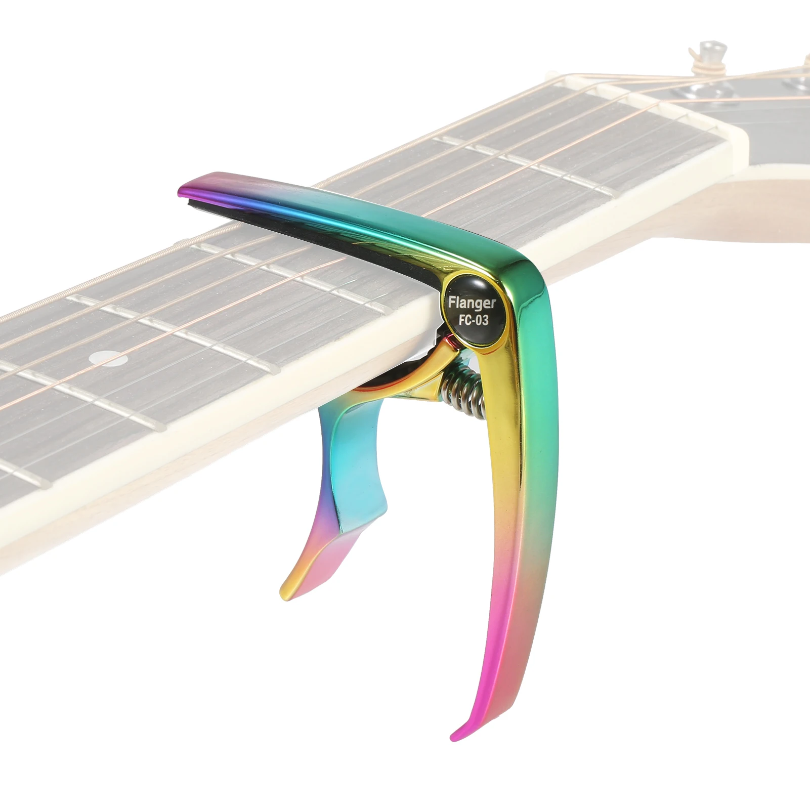 

Flanger Zinc Metal Capo One Handed Capo for Electric and Acoustic Guitars Ukulele Mandolin Banjo