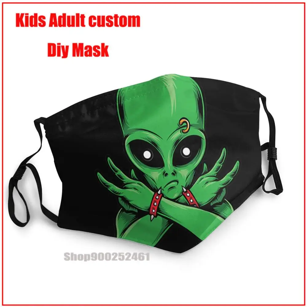 

Alien Rock And Roll DIY face mask fashion mask for face masks washable reusable face mask kids uxury designer face mask