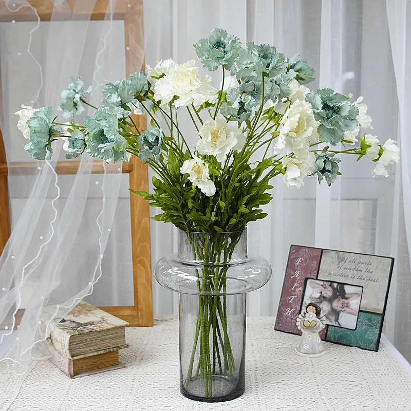 3 головки хризантемы один искусственный цветок модное украшение для дома