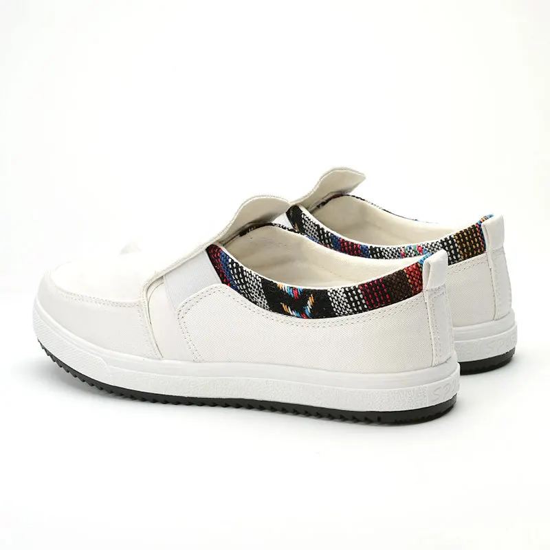 Скидка Мужская повседневная обувь Парусиновая Лоферы Модные кроссовки на низком