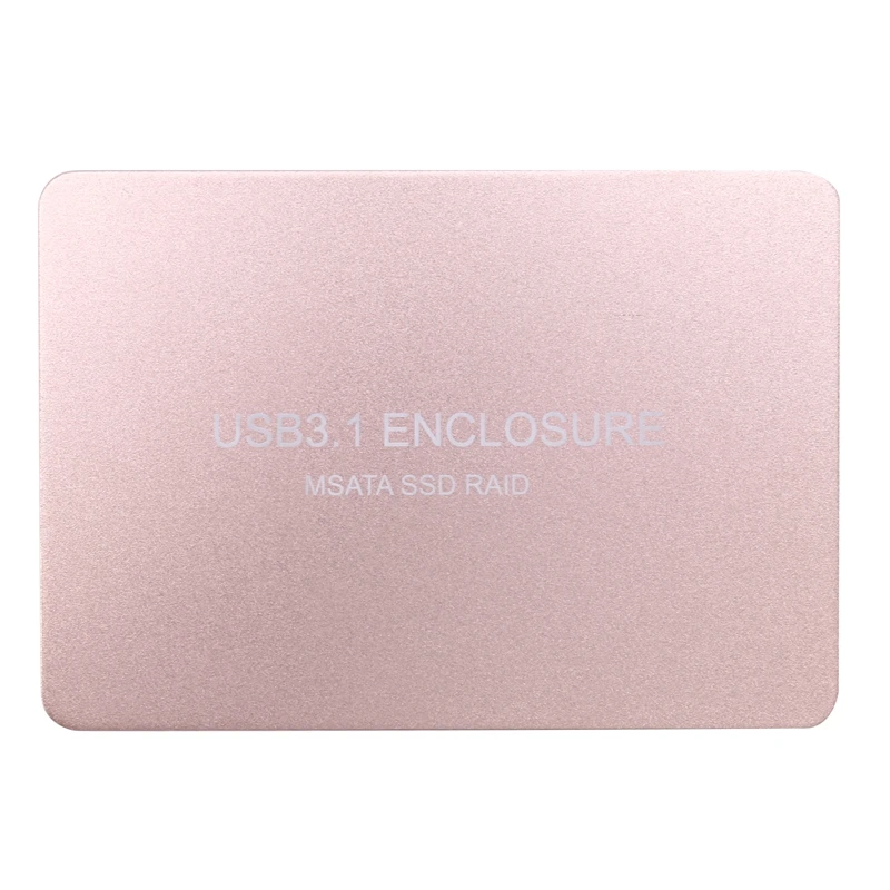 SQDK-C3 Hard Disk Box, Usb3.1 Type-C to Msata Adapter Card Msata to Usb3.1 Raid Mobile Hard Disk Adapter Box