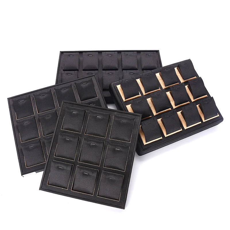 Luxury Female Black Pendent Earring Jewelry Display Tray Multifunction Bracelet Necklace Ring Storage Pallet Jewellery Organizer