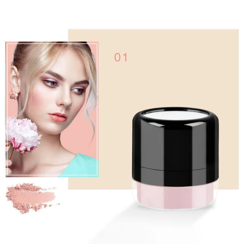 Грибовидная масляная пудра для макияжа рассыпчатая завершения лица с пуховкой * |