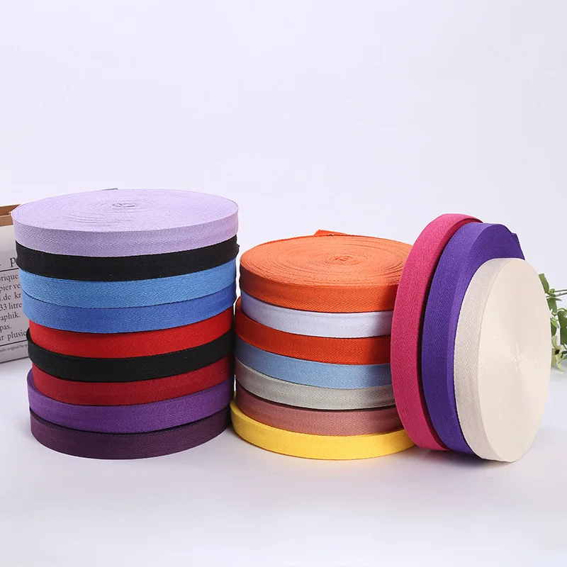 

Colorful 20mm 100% Cotton Ribbon Hserringbone Ribbon 2cm Hair Bow Party Christmas Wedding Decoration DIY Sewing Crafts