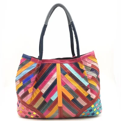 

Women Bag 2020 New Fashion Zipper Female Stripe Document Bag Bag Luggage Leather Goods Woman Bag genuine Leather Handbags