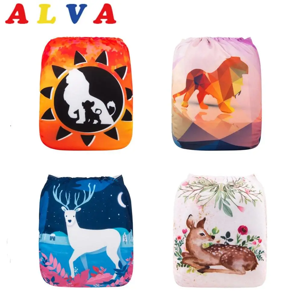 U pick ALVA Baby самая популярная цифровая позиция детские тканевые подгузники с вставкой из микрофибры(серия YD