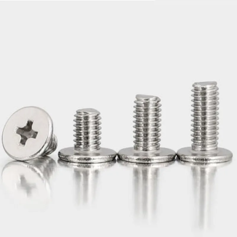 Ультратонкий плоский болт с головкой Phillips из нержавеющей стали для ноутбуков 10/25